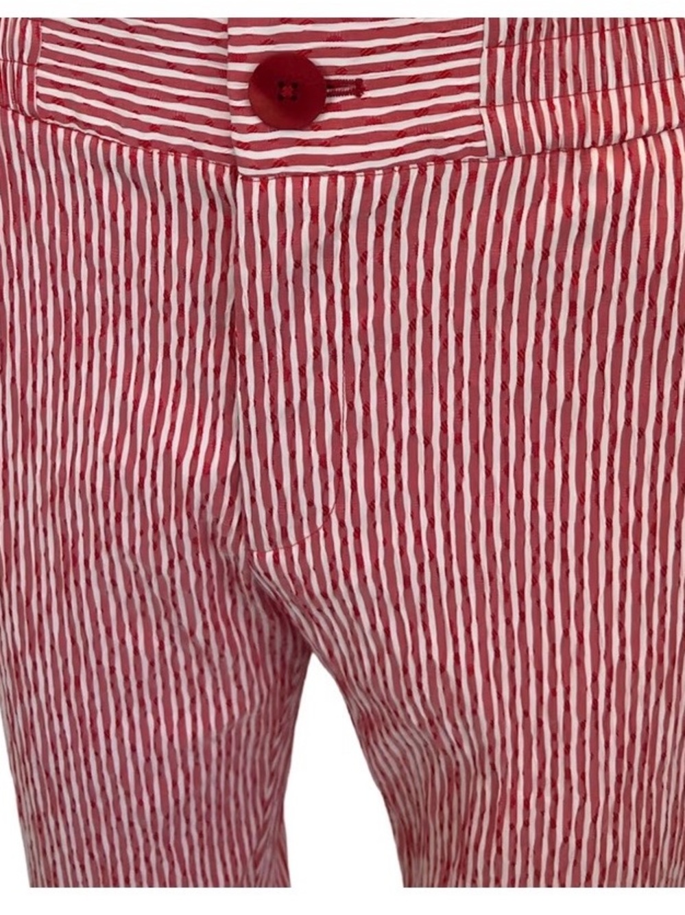Snider Men’s Red & White Pinstripe 2-Piece Suit Size Medium – Stylish & Unique - Picture 6 of 10